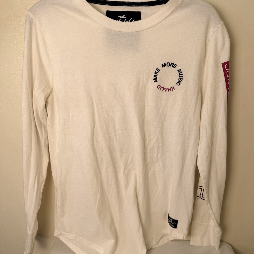 Khalid Hollister Long Sleeve T-shirt Men's White XS Limited Edition 1999